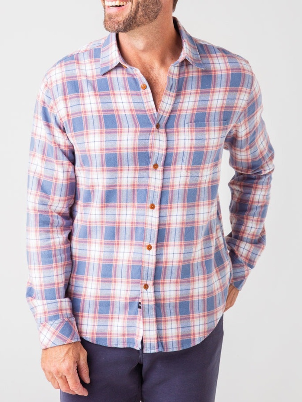 Rails Men's Sussex Button Down Brushed Cotton Flannel Shirt XL